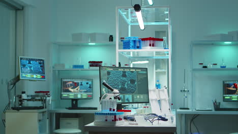 Interior-of-modern-science-laboratory-with-no-people-at-night