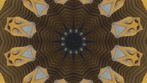 Einzigartiges-Und-Schönes-Abstraktes-Kaleidoskop-Texturdesign