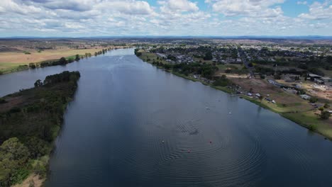 Clarence-River-During-Boat-Racing-Event-In-Grafton,-New-South-Wales,-Australia