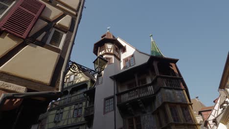 The-historical-landmark-of-Colmar,-The-Pfister-House,-half-timbered-building