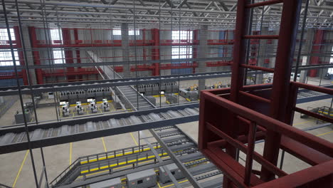 Manufacturing-equipment-in-logistics-depot-with-automatized-processes,-3D-render