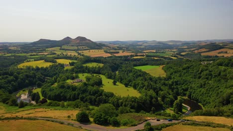 Aerial-Footage-Of-The-Eildon-Hills-and-River-Tweed-in-the-Scottish-Borders