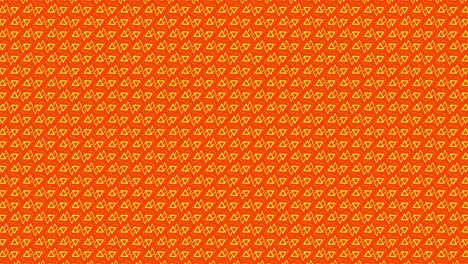 Triángulo-Sin-Costuras-Patrón-Geométrico-Gráficos-En-Movimiento-Animación-Fondo-Superposición-Efecto-Visual-Símbolo-Línea-Simétrica-Forma-Diseño-Ilusión-4k-Rojo-Amarillo