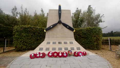 Wide-shot-of-the-New-Forest-Airfields-Memorial-in-the-New-Forest