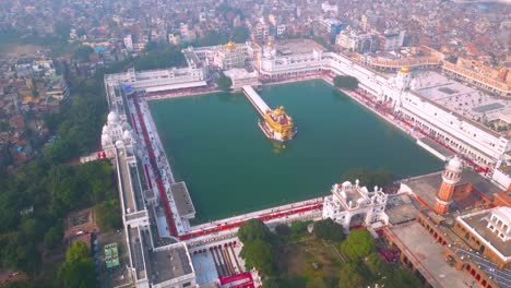 The-Golden-Temple-also-known-as-the-Harimandir-Sahib-Aerial-view-by-DJI-mini3Pro-Drone