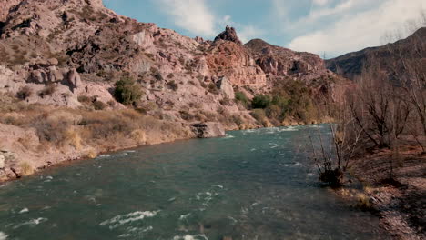 The-beautiful-Atuel-River-near-San-Rafael,-Mendoza,-Argentina