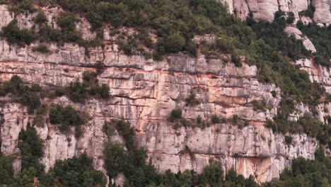 Die-Drohne-Zeigt-An-Einem-Bewölkten-Tag-Eine-Aufnahme-Der-Epischen-Klippenseite-Des-Montserrat-Gebirges