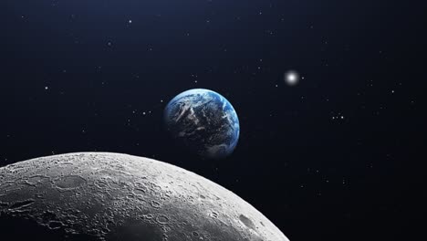 planet-earth-with-the-moon's-surface-in-the-foreground