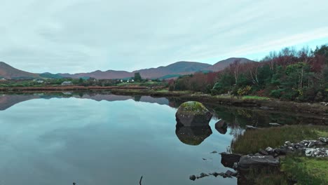 Drone-landscape-Sneem-ring-of-Kerry-just-after-sunrise-on-an-autumn-morning