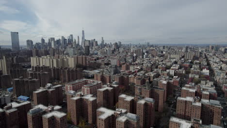 Aerial-View-Of-East-River-Park-Apartment-Blocks-In-New-York