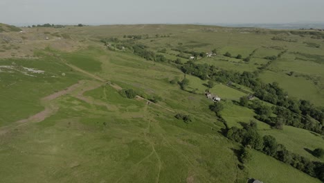 Rural-England-Aerial-Landscape-Shropshire-Cleehill-Farmland-Summer