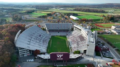 Virginia-Tech-Hokies-football-field,-Lane-Stadium