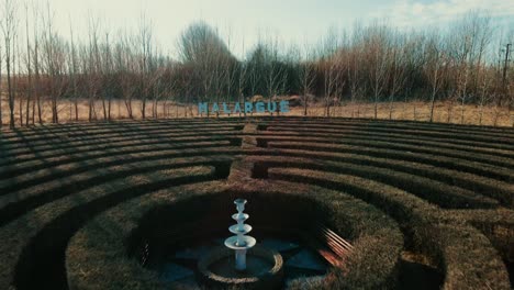 Beautiful-labyrinth-in-Malargüe,-Mendoza,-Argentina,-in-South-America