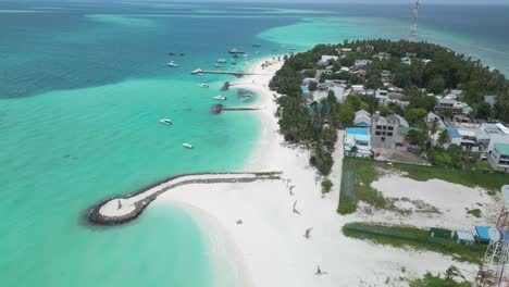 Idílica-Escapada-A-Una-Isla-Del-Océano-Índico-En-Fulidhoo,-Maldivas