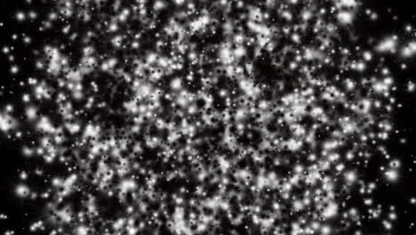 Partículas-Oscuras-Y-Claras-Que-Surgen-De-La-Oscuridad-Con-Generación-Continua-De-Partículas.