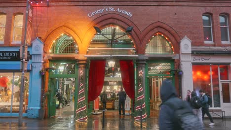 Die-George-Street-Arcade-In-Dublin-City-Zu-Weihnachten