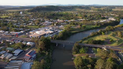 Ballina-Street-Bridge-Across-Wilsons-River-In-Lismore,-New-South-Wales,-Australia
