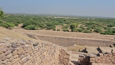 Dholavira-Archeology-Heritage-Site,-5000-years-old-still-preserved-and-visited-by-people