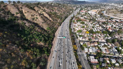 Autopista-De-Los-Angeles-Por-La-Mañana