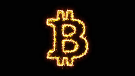 Double-outline-animation-of-of-the-bitcoin-symbol-featuring-a-laser-saber-effect-simulating-a-fiery-blaze