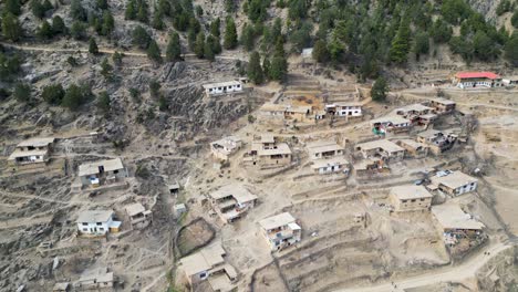 A-mountain-village-with-mud-made-homes