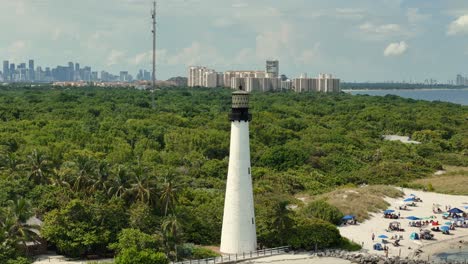 Luftaufnahme-Des-Leuchtturms-Von-Cape-Florida