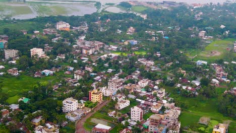 Stadtbild-Von-Barishal-Am-Ufer-Des-Kirtankhola-Flusses-Im-Süden-Von-Bangladesch