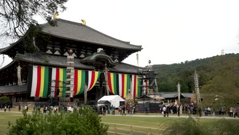 Todaji-Temple-With-Colourful-hanging-Banners-For-The-Grand-Memorial-Service-Taking-Place-On-14th-October-2023