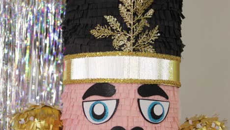 Huge-christmas-toy-soldier-nutcracker-pinata-made-from-crepe-paper