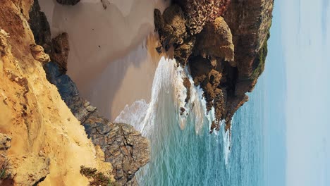 Felsige-Küste-Der-Algarve-Im-Südwestlichen-Teil-Portugals