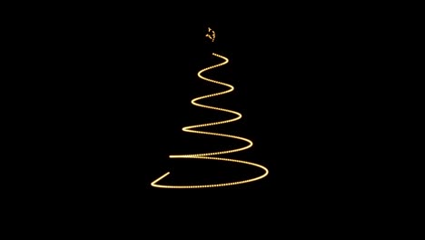 Animierte-Weihnachtsbaumbeleuchtungen-Mit-Schwarzem-Hintergrund