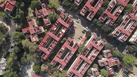 Aerial-perspective-showcasing-housing-complexes-in-southern-Mexico-City-near-Copilco-Universidad-in-Coyoacan