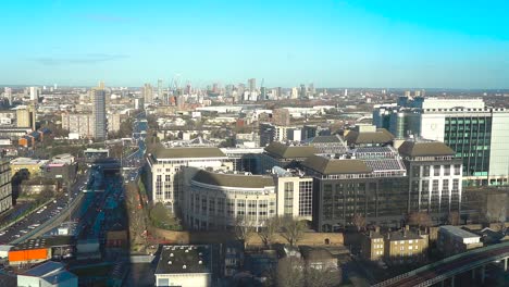 Panoramablick-Auf-Das-Stadtbild-über-Die-Londoner-Docklands