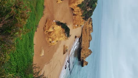 Felsen-Ponta-Da-Piedade-In-Der-Nähe-Von-Lagos-An-Der-Algarve,-Portugal