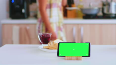 Smartphone-Mit-Grünem-Modell