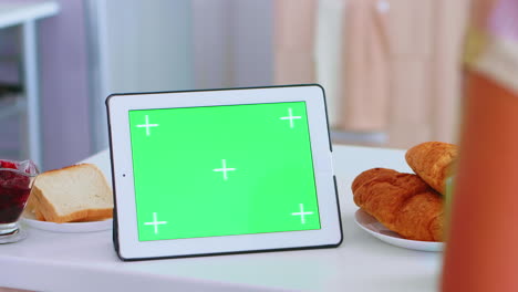 Tablet-PC-Mit-Grünem-Modell