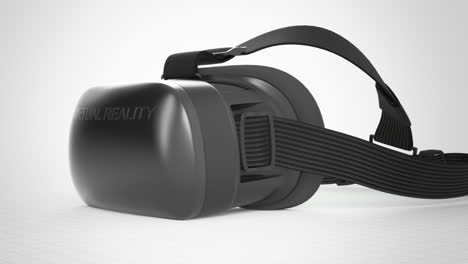 Das-Virtual-Reality-Headset-Auf-Dem-Greenscreen.-Die-Kamera-Bewegt-Sich-Langsam-Um-Die-Brille-Herum.-Futuristische-Technologie-Kann-Die-3D-Umgebung-Simulieren.-Perfekt-Zum-Spielen.-3D-Animation.