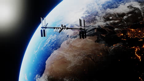 ISS-orbiting-the-earth
