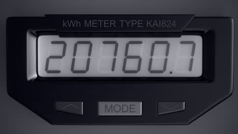 Electricity-measuring-device.-Typical-residential-digital-electric-meter-with-a-transparent-plastic-case-showing-household-consumption-in-kilowatt-hours.-Electric-power-usage.
