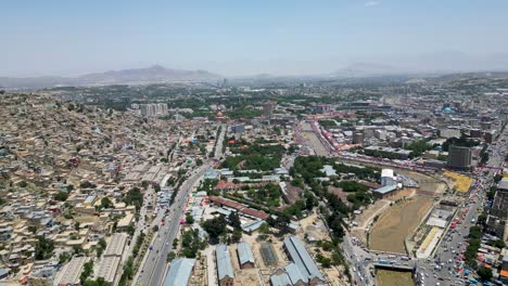 Paisaje-Urbano-De-Kabul-Desde-El-Cielo