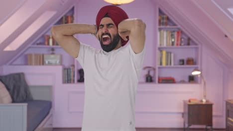 Angry-Sikh-Indian-man-challenging-someone-for-fight