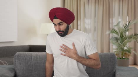 Sick-Sikh-Indian-man-having-a-Heart-attack