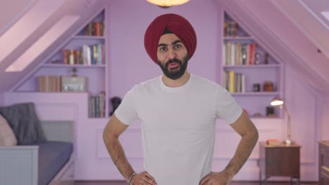 Glücklicher-Sikh-Indianer,-Der-Eine-Überraschung-Bekommt