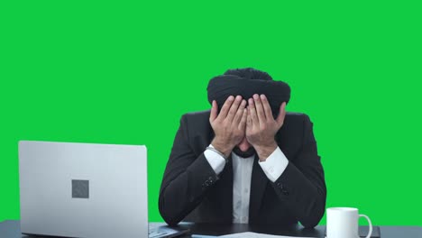 Tensed-and-stressed-Sikh-Indian-businessman-Green-screen