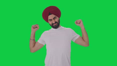 Tired-and-sleepy-Sikh-Indian-man-Green-screen