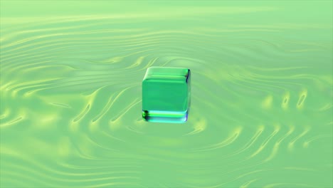 Abstrakter,-Durchscheinender-Blasencluster-Mit-Goldenen-Kernen,-3D-Animation