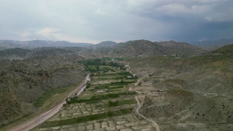 Paktia's-Hills,-Villages,-and-Farms