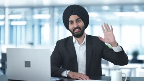 Sikh-Indian-businessman-saying-Hello