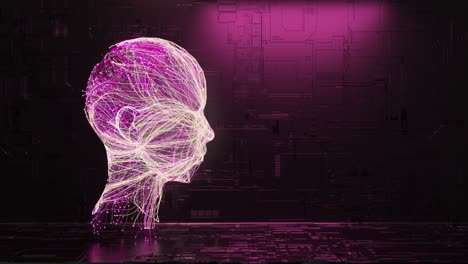 The-Concept-of-Creating-AI-The-Neural-System-is-Improved-and-Creates-a-Human-Face-Purple-Neon-Color