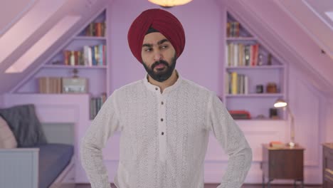 Angry-Sikh-Indian-man-looking-to-the-camera